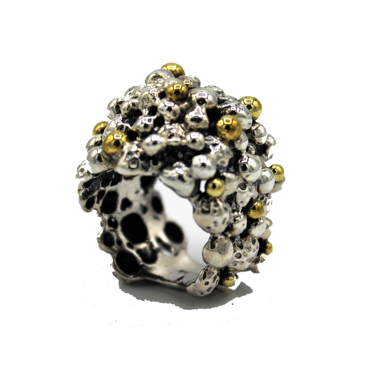 ANELLO ARGENTO PALLINI