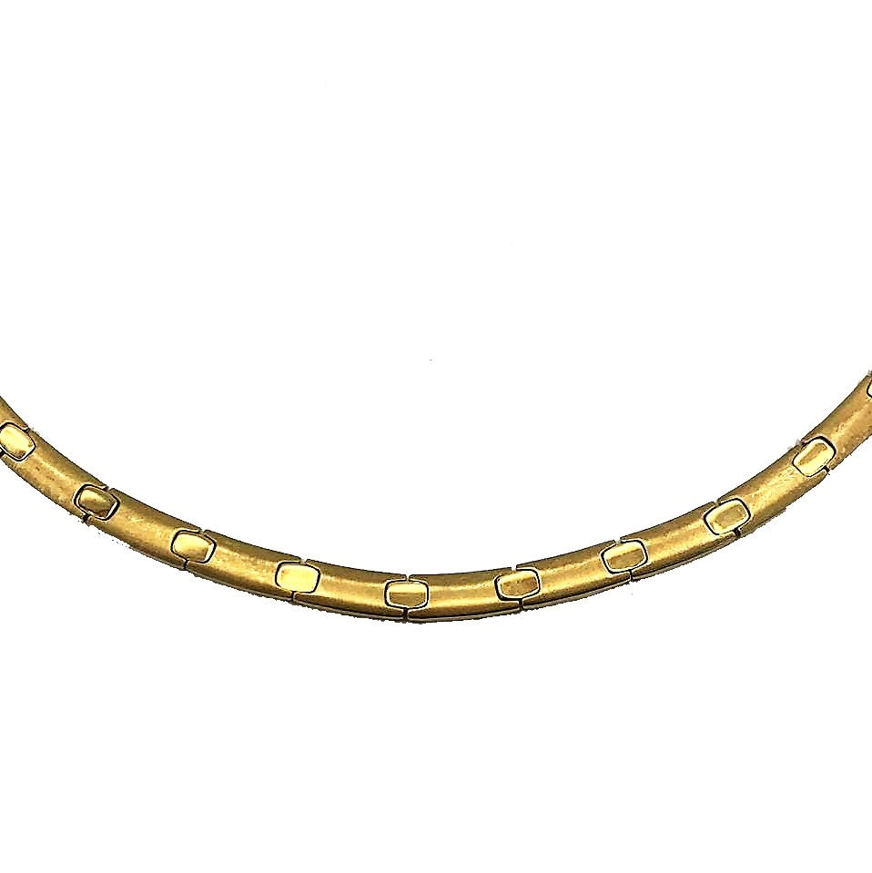 COLLIER  ORO 18 KT SATINATO