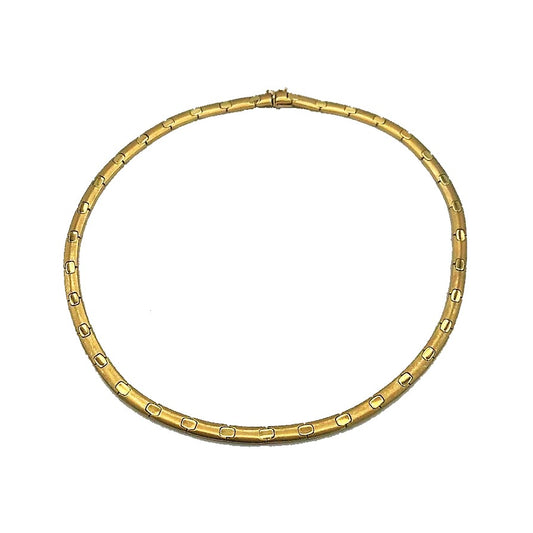 COLLIER  ORO 18 KT SATINATO